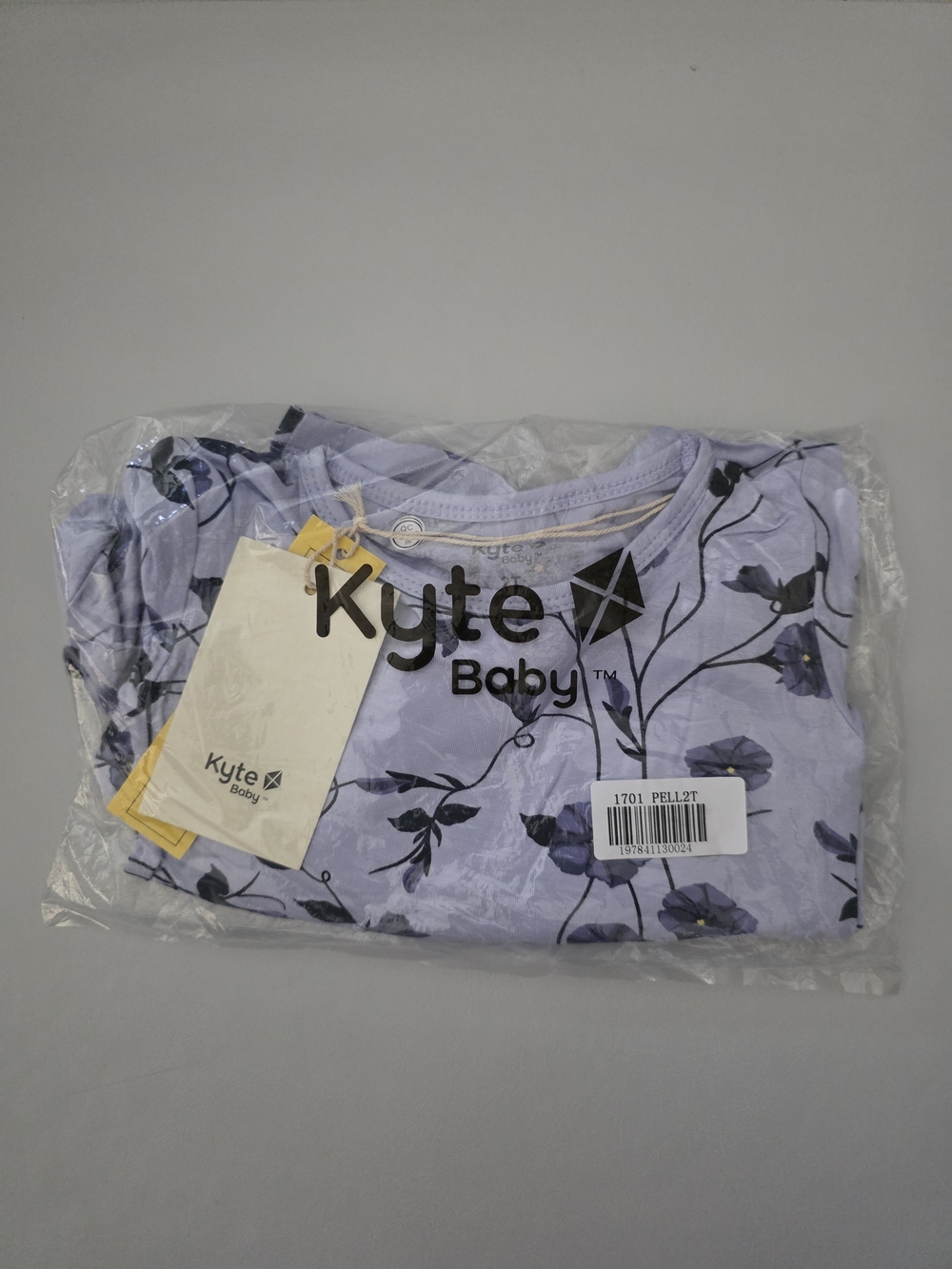 NWT Kyte Baby Long Sleeve Pajama set in Petunia - Size 2T